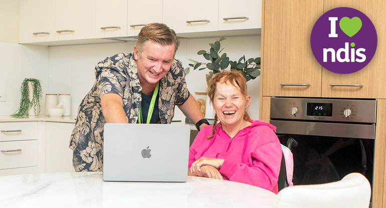 SDA lifestyle banner shows ladies doing craft on the balcony