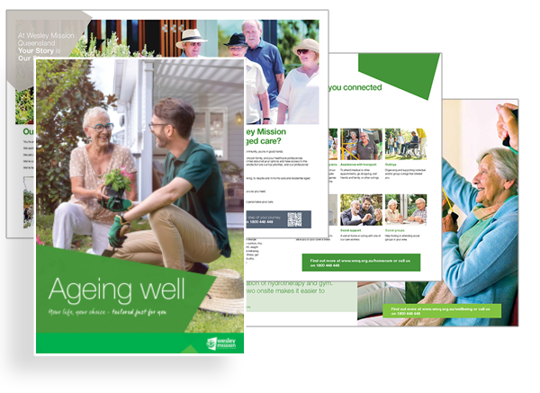Ageing Well Brochure Cover - Retirement Living and Aged Care Services in Brisbane