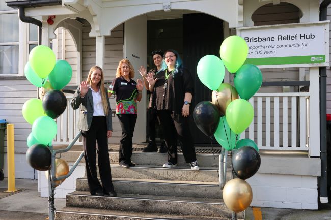 Brisbane Relief Hub team at the grand opening of the Brunswick St location
