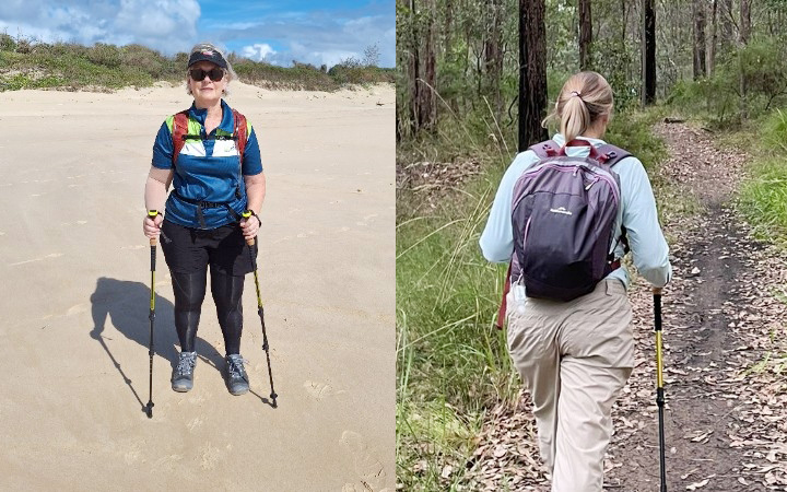 Janelle and Sue at Aussie Camino Walk