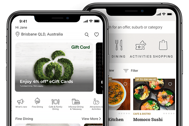 Entertainment book app shows Woolies and other offers