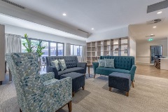 Lounge area at Clear Mountain Cottage at Anam Cara