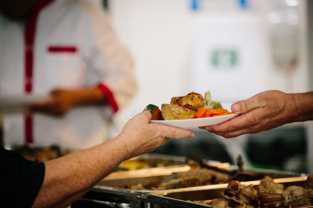 Meals at Parkview aged care community