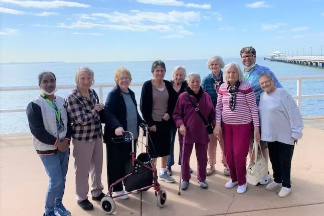 Hadden Place respite beach day in Shorncliffe
