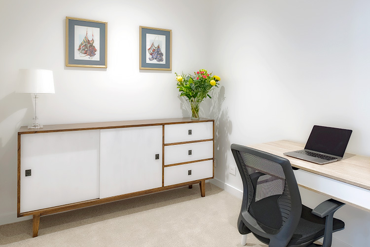 Study in apartment at Rosemount retirement village