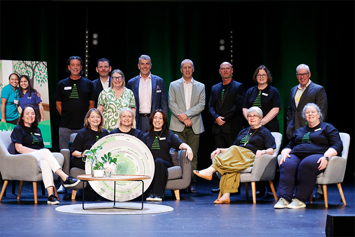 Charter Day 2025 - leadership team on stage