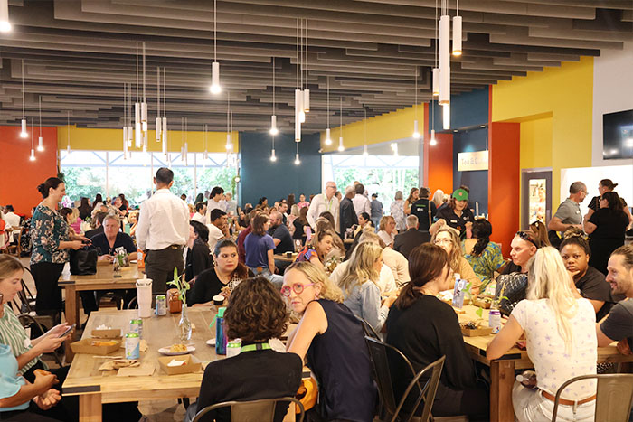 Charter Day 2025 gathering at lunch break